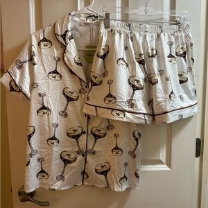 Espresso Martini Small Print Pajama Set